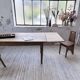Solid oak farmhouse table with extensions (190-280cm) 1950