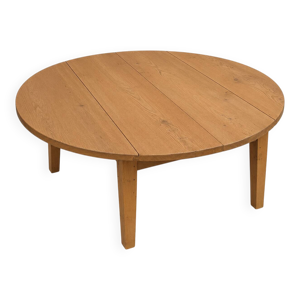 Table basse ronde rabattable - bois