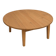 Round folding coffee table in solid wood