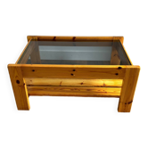 Table basse en pin années 70