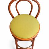 Bentwood bar stool, in the style of Thonet.