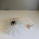 Antique molded glass pendant light - 1930-40