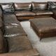GIGANTESQUE CANAPÉ MODULABLE CUIR 12 PLACES.