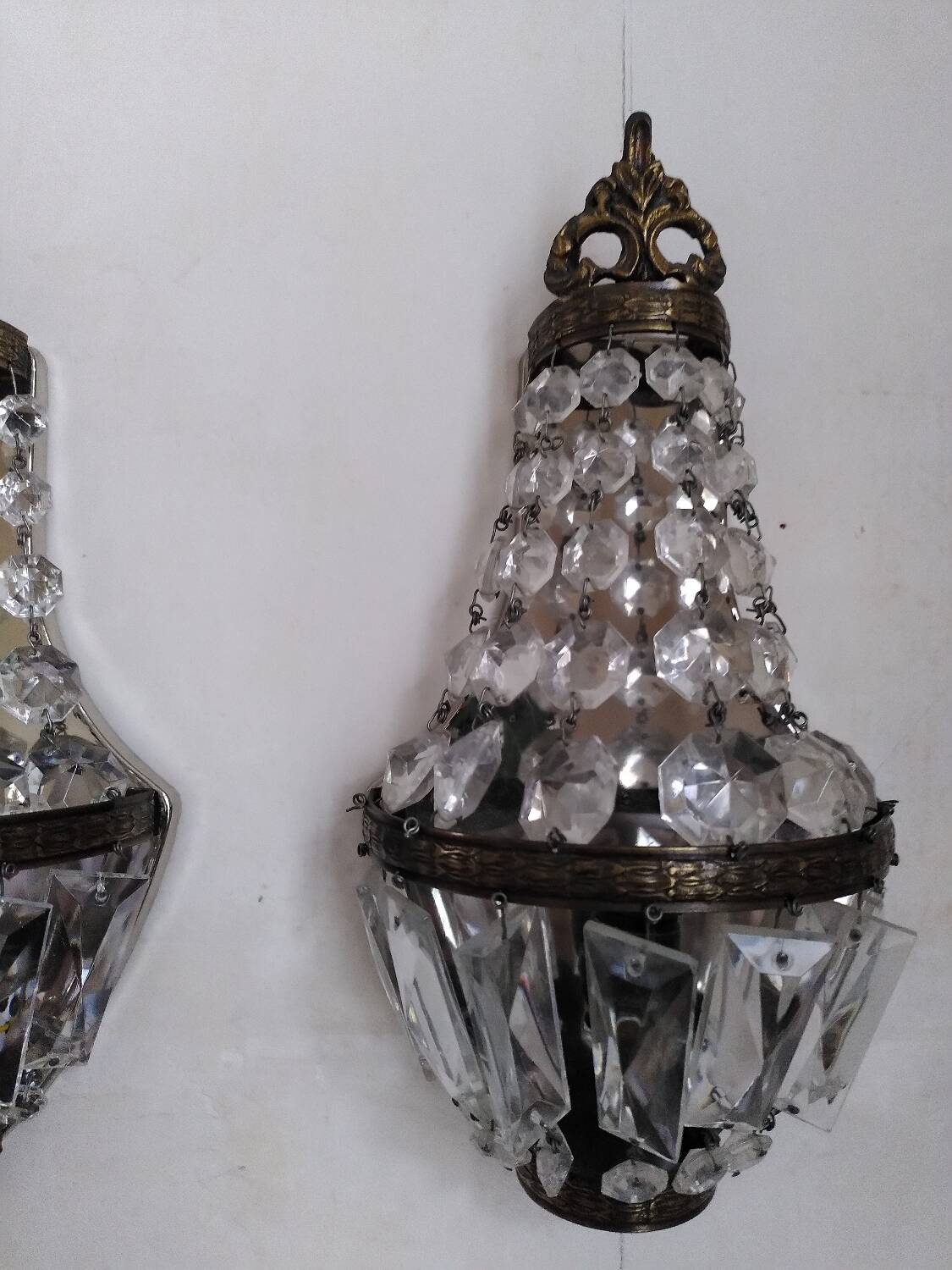 Pair of hot air balloon wall lights
