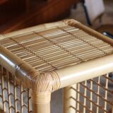 Spectacular vintage bamboo shelf