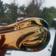 Vintage Murano Style Sommerso Glass Vase – Hand Blown Italian Art Glas