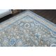 1970s Vintage Persian Handmade Wool Cotton Blue Area Rug 283x400