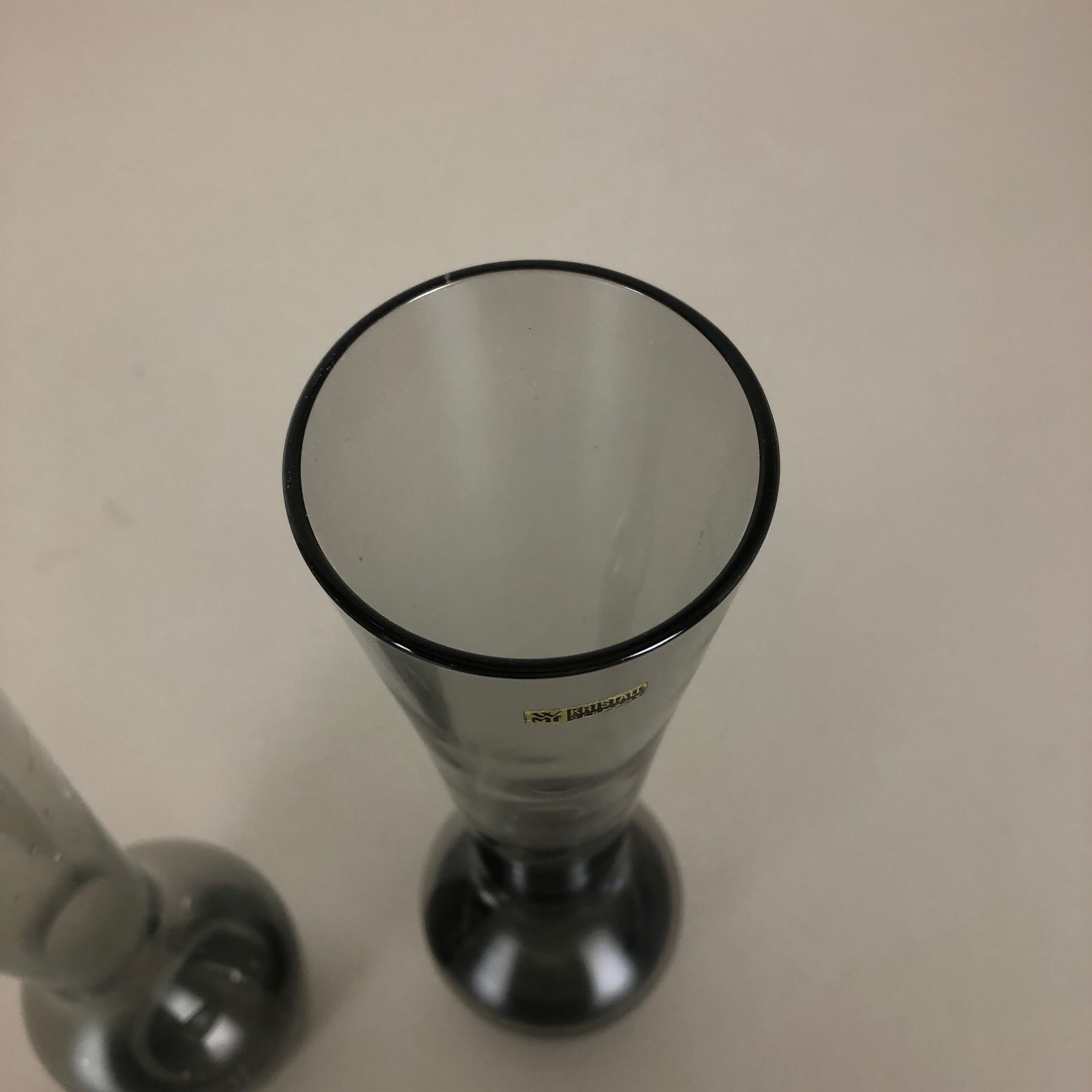 Set of 2 turmalin vases by Wilhelm Wagenfeld for WMF, Germany 1960s