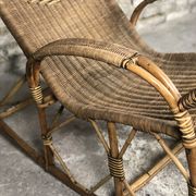 Rocking chair in rattan and wicker very 1900s