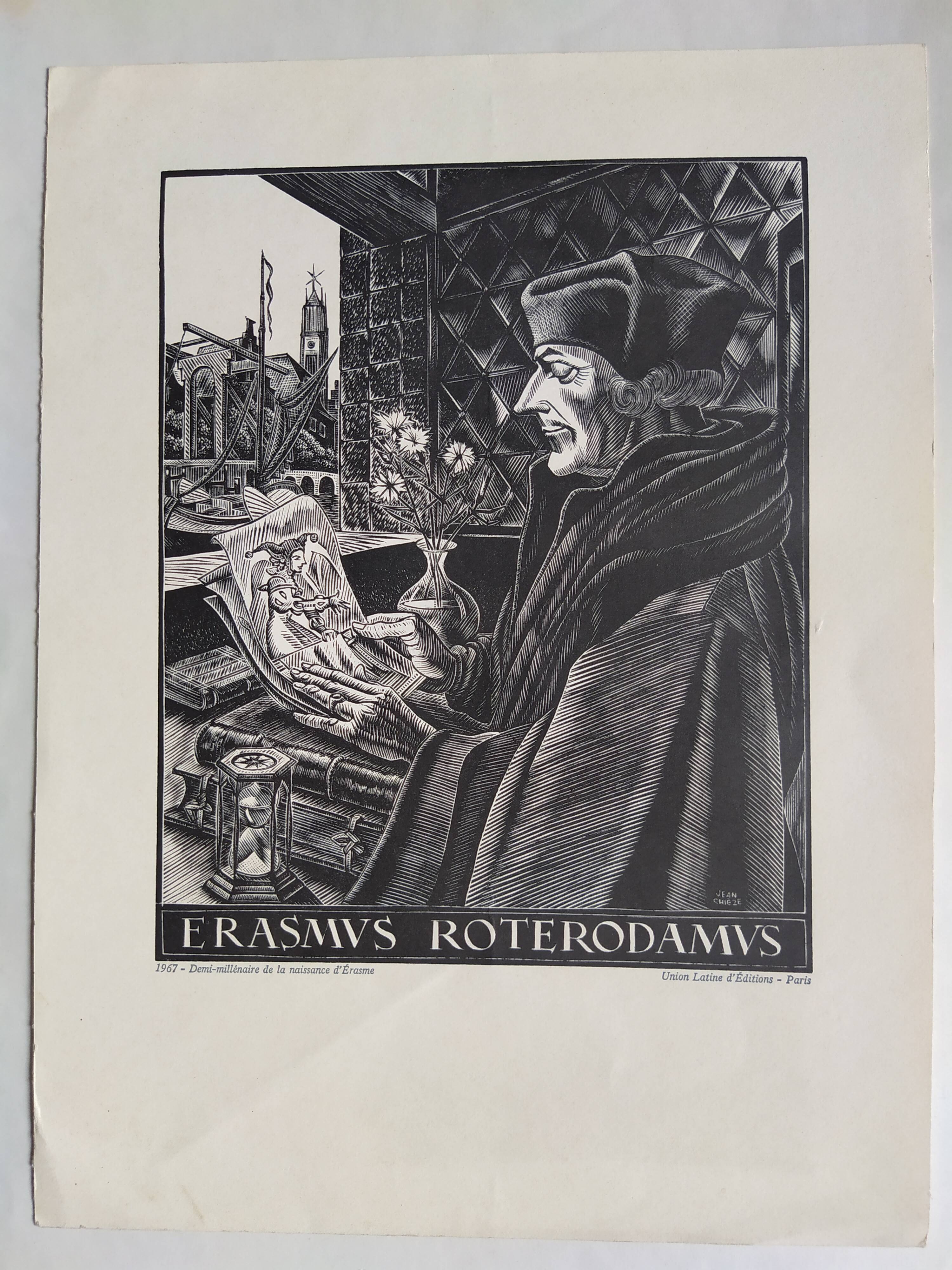 Gravure "erasmvs roterodamvs"