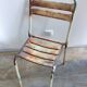 Chair in steel with an original patina