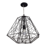 Suspension chandelier ceiling lamp matte black design