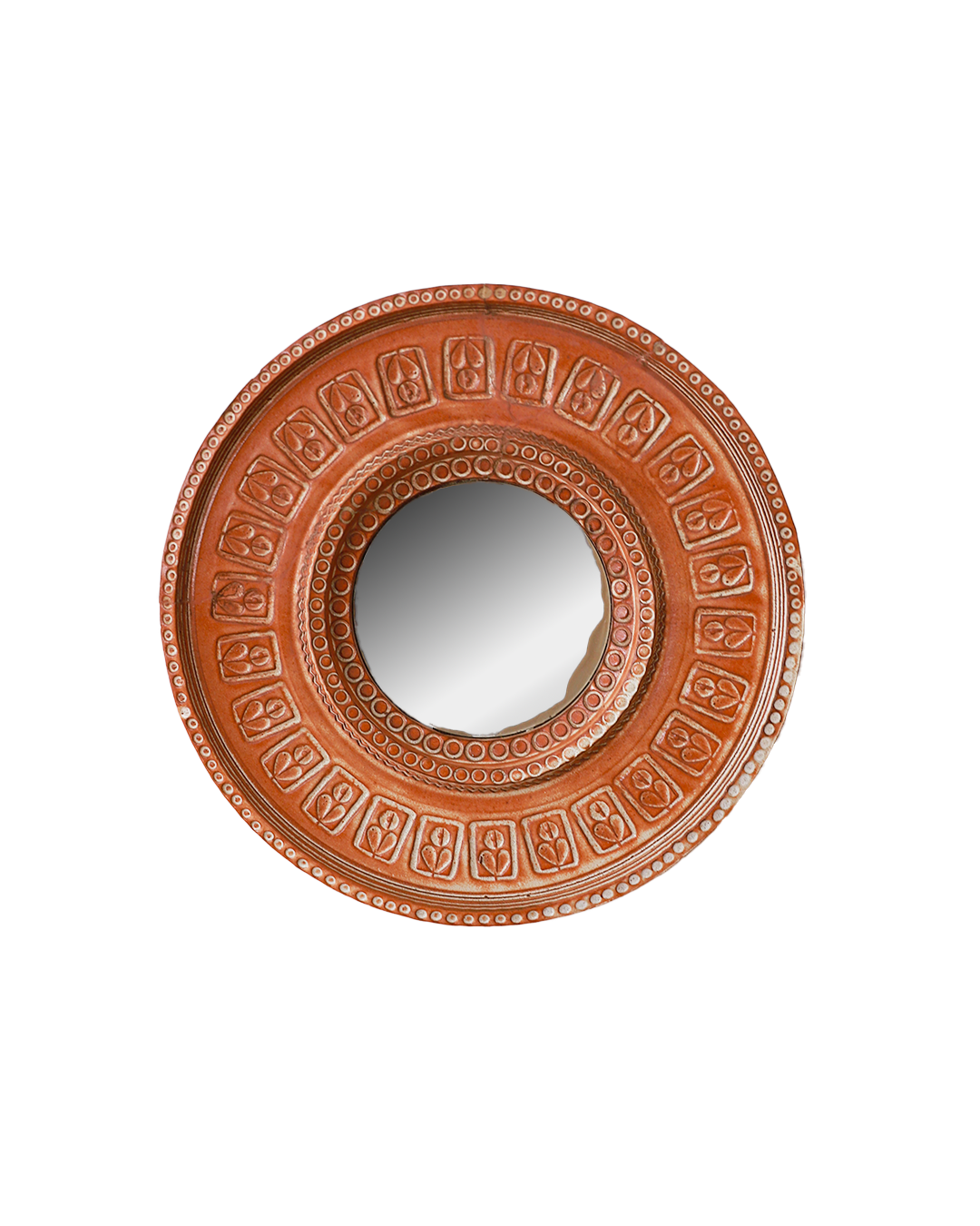 70s ceramic mirror