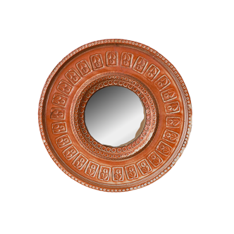 70s ceramic mirror