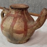 Poterie traditionnelle kabyle / berbère en terre cuite ornée de motifs (4)