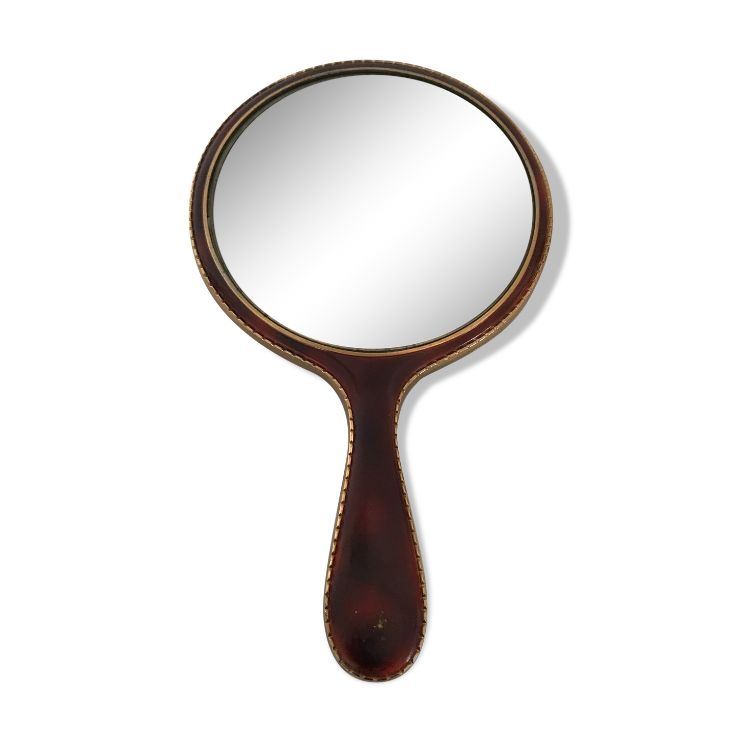 Round hand mirror 13x23cm