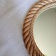 Round mirror in rope 1950s 35,5cm