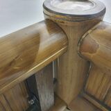 Bamboo two person bed 180 x 210 cm with night stands