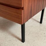 Chest of drawers or bedside table in rosewood 1950