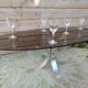 Table basse verre fumé pied aluminium brossé