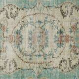 Turkish Anatolian Handmade Vintage Rug 281 cm x 187 cm