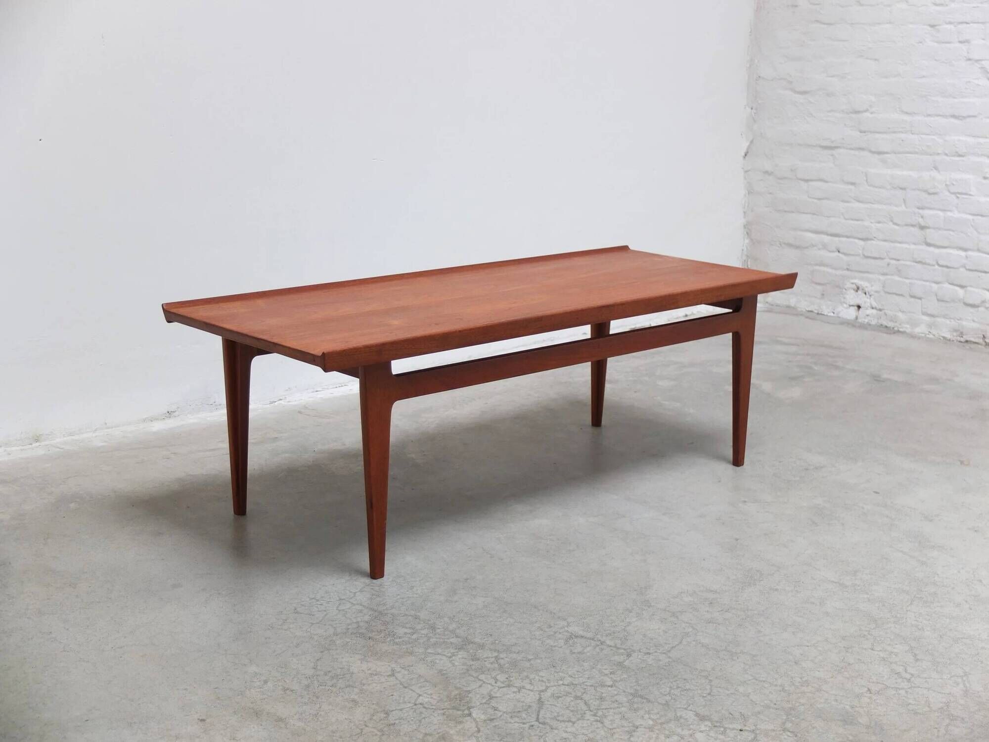 Danish coffee table in solid teak by Finn Juhl for France & Son, 1960s
