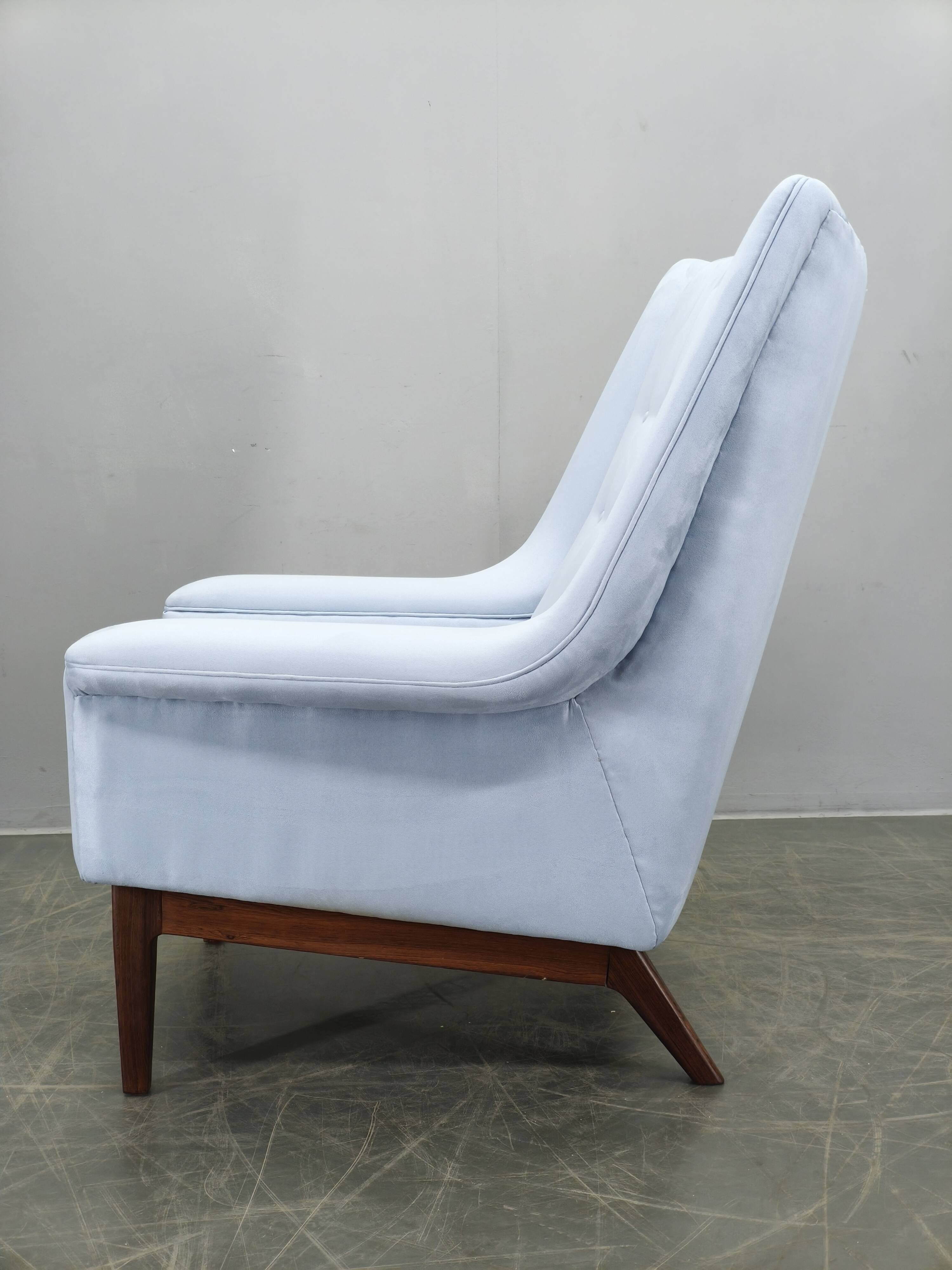 Danish Highback Lounge Chair from the 1960s by Slagelse Møbelvaerk