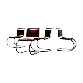 Set of 4 MR10 chairs by Mies van der Rohe 1970