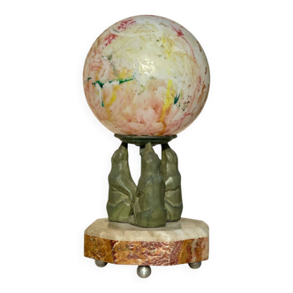 Attr. to ROCHARD or CARVIN - Art Deco Lamp / Night Light