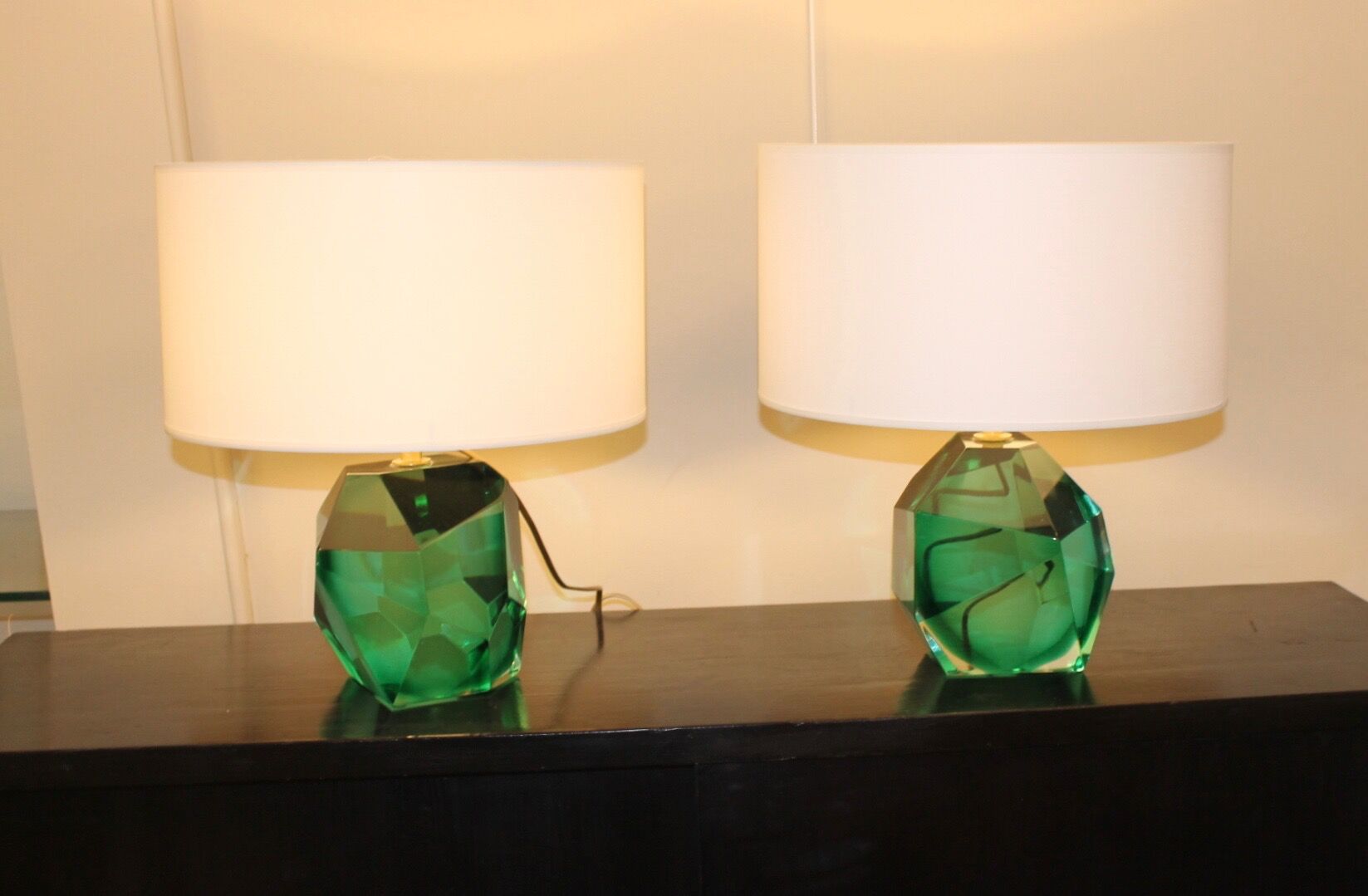 Pair of murano lamps, XX th