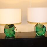 Paire de lampes murano, XX ème