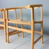 Set of four vintage First Chair PP201 by Hans J Wegner for Pp Furniture, De