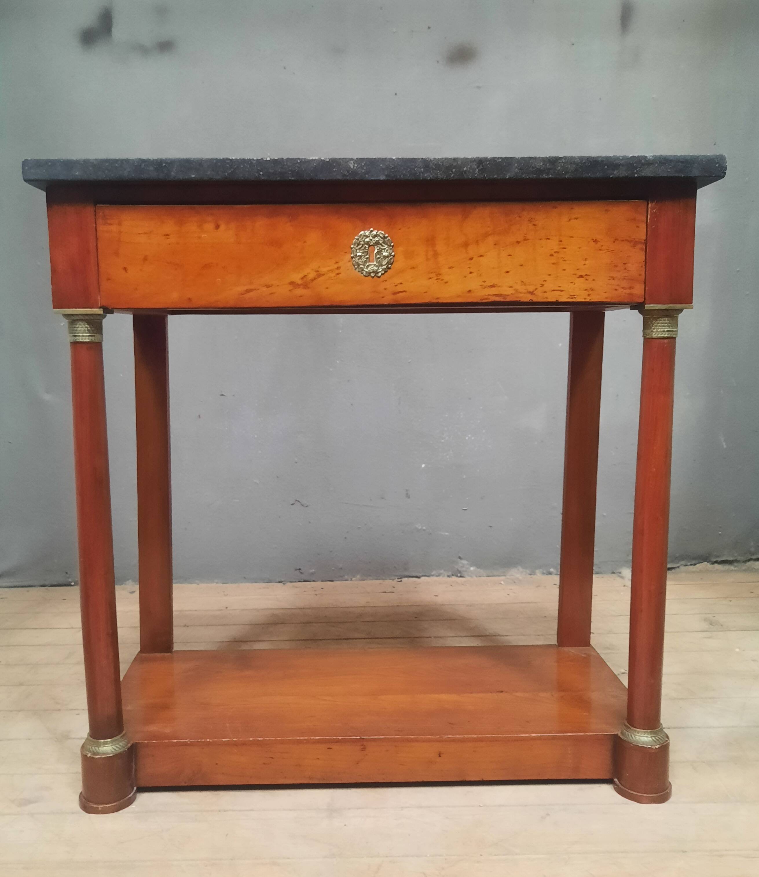Empire period marble top console table