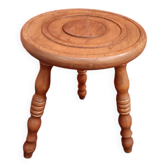 Vintage wooden tripod stool