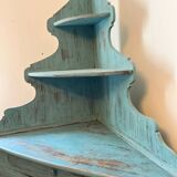 Patinated corner dresser