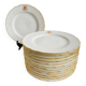 Set of 13 Paris porcelain plates, late 19th century