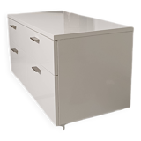 White lacquered Habitat sideboard and TV cabinet
