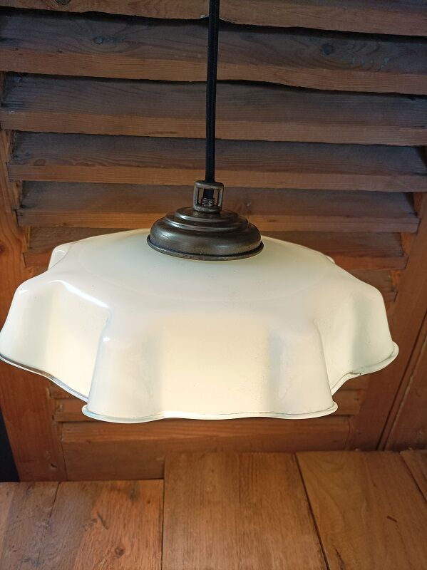Pendant lampshade corole molded glass blue lace dp 0923068