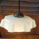 Pendant lampshade corole molded glass blue lace dp 0923068