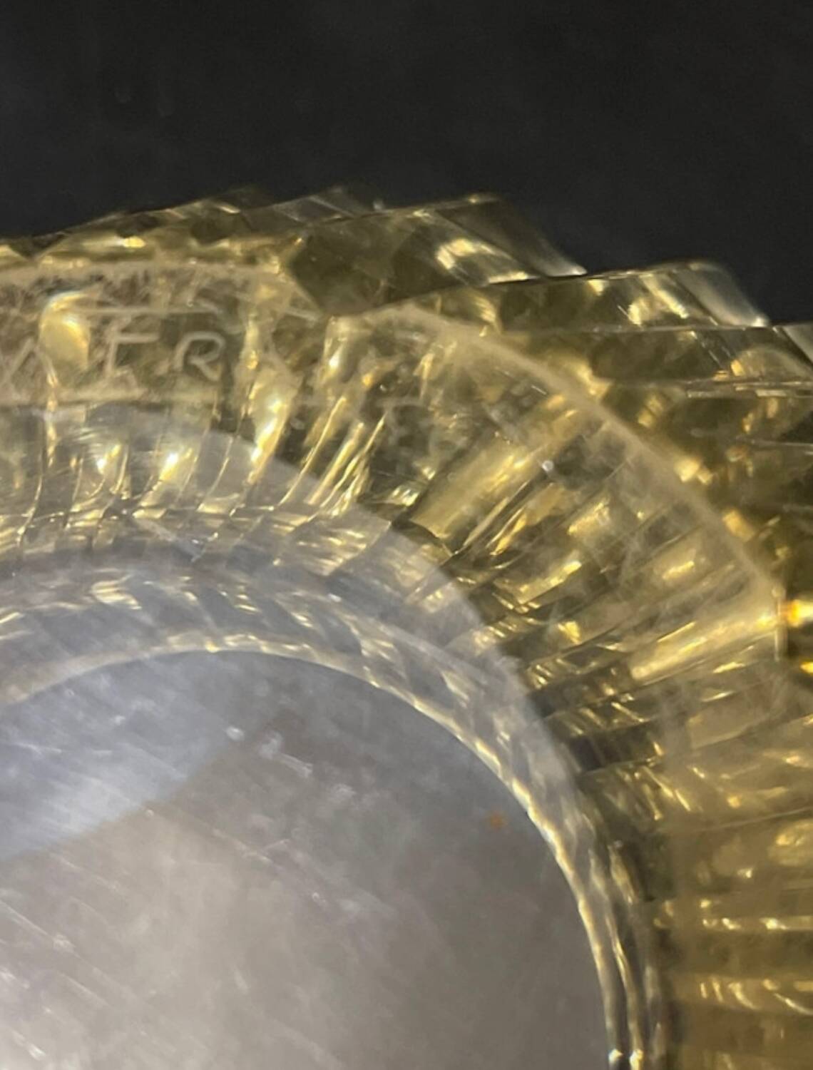 Daum Art Deco crystal vase