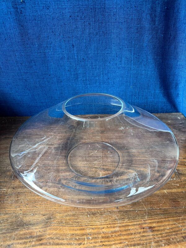 Grand vase design Space Age – verre transparent