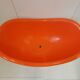 Berceau landau en plastique moule orange 1970 vintage space age 70s 70's po