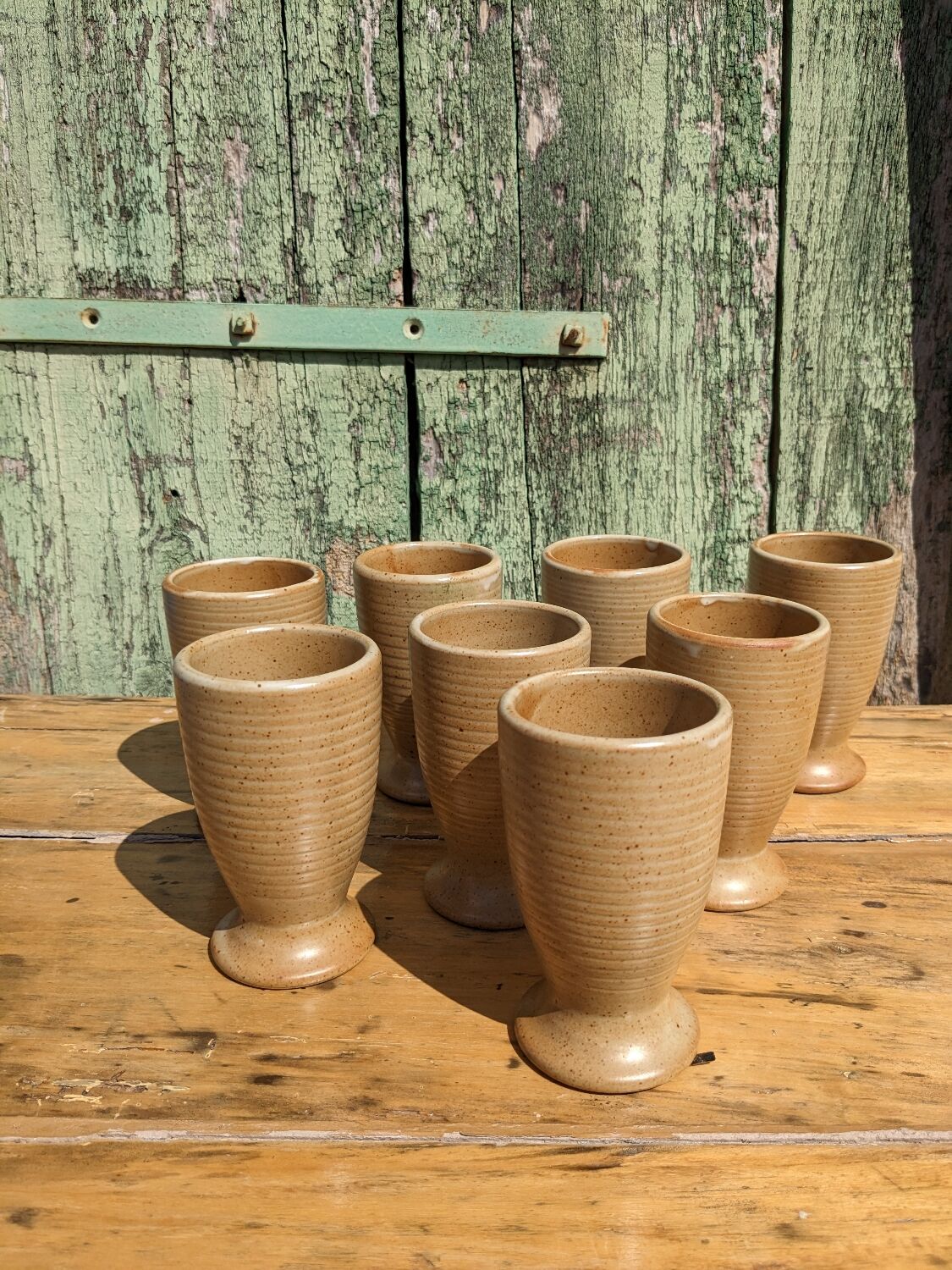 Mazagrans cups in artisanal stoneware by 4