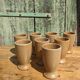 Mazagrans cups in artisanal stoneware by 4