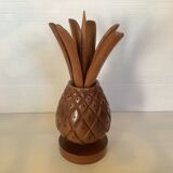 Decorative wooden pineapple