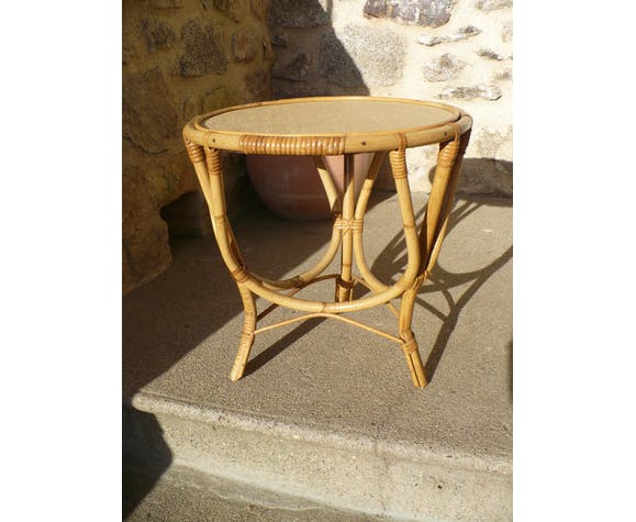 Rattan coffee table