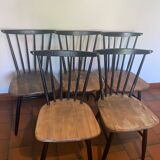 Scandinavian chairs from the 60s (set of 5)