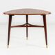 Table basse triangle vintage en teck 1960 Suède