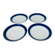4 plates dessert ceramic tea Koka by Rörstrand Sweden, Scandinavian