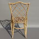 Set of 6 bamboo and rattan chairs